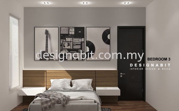 GOSHEN, IPOH HALF BED PANEL/QUEEN SIZE DIVAN/SIDE TABLE/CARPET/WALL PICTURE/CURTAIN/FULL HEIGHT WARDROBE/DISPLAY CABINET/STORAGE CABINET/STUDY TABLE/STUDY CHAIR/DRAWER/PAINTING/WHITE COLOR/GREY COLOR/LED LIGHTING WALL PICTURE/CURTAIN/MARBLE TEXTURE/SIDE TABLE/RAISE UP FLOOR/SHELF/LED LIGHTING/LOUVRES TEXTURE/CARPET/QUEEN SIZE BED FRAME/HALF BED PANEL/WALK IN WARDROBE/FULL HEIGHT WARDROBE/DRESSING TABLE/MIRROR/DRESSING CHAIR/BED HEAD/HEADBOARD/PAINTING/GREY COLOR/W    Design, Service | DESIGNABIT INTERIOR DESIGN AND CONSTRUCTION