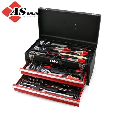 YATO Metal Tools Box 460x220x245mm with 80pcs Hand Tools Sets / Model: YT-38951