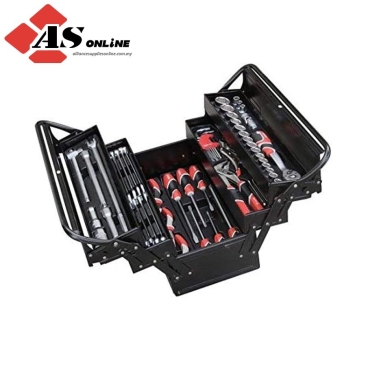 YATO 64 Pcs Black Metal Tools Box Set / Model: YT-38950