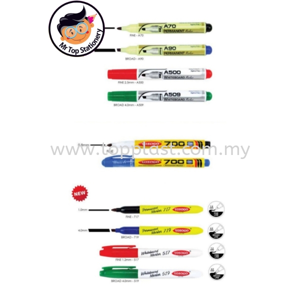 Yosogo Marker Pen Yosogo Products Penang, Malaysia Supplier, Manufacturer, Supply, Supplies | Top Plast Enterprise