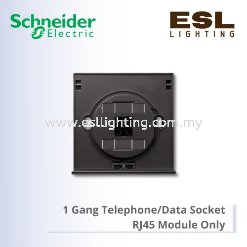 SCHNEIDER ULTI MECHANICAL 1 GANG TELEPHONE/DATA SOCKET, RJ45, MODULE ONLY UD31RJ_000