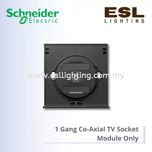 SCHNEIDER ULTI MECHANICAL 1 GANG CO-AXIAL TV SOCKET, MODULE ONLY US31TV_000