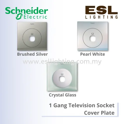 SCHNEIDER ULTI MECHANICAL 1 GANG TELEVISION SOCKET, COVER PLATE, UC31TV XBS UC31TV_XPW UC31TV_XGL