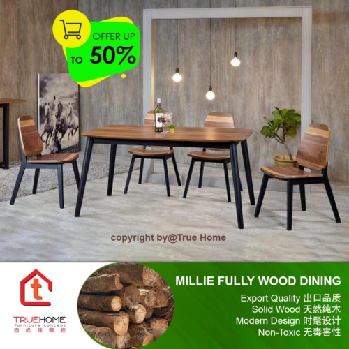 MILLIE Fully Wood Dining