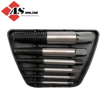 YATO 6 Pcs 3-25mm GCR15 Screw Extractor Set / Model: YT-0590