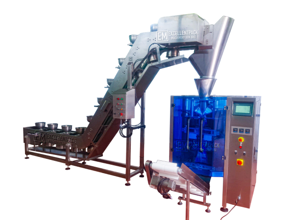 Pouch Packaging Machine with Bucket/Bowl Conveyor POUCH PACKAGING MACHINE Melaka, Malaysia Supplier, Suppliers, Supply, Supplies | EXCELLENTPACK MACHINERY SDN BHD