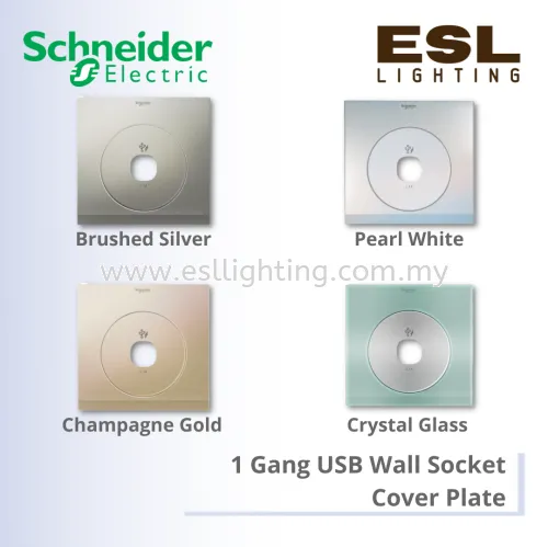 SCHNEIDER ULTI MECHANICAL 1 GANG USB WALL SOCKET COVER PLATES US31USB_WE_G11,UC31USB_XBS,UC31USB_XPW