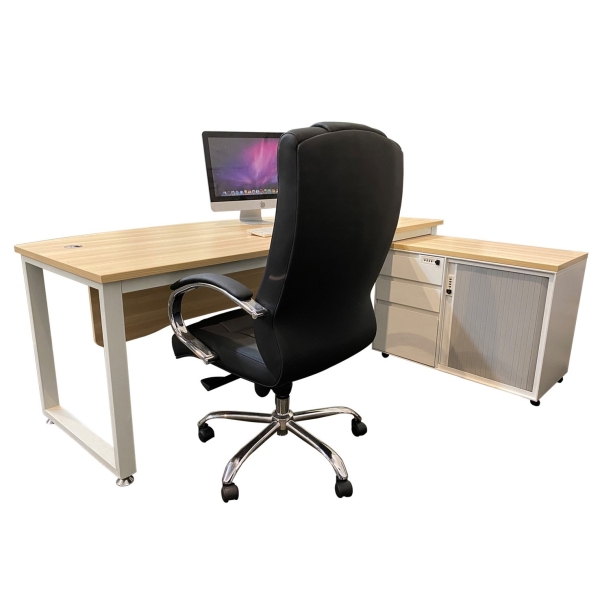 Minimalistic Director Set EXECUTIVE TABLE  DESK OFFICE FURNITURE Johor Bahru (JB), Malaysia, Kulai Supplier, Suppliers, Supply, Supplies | SYARIKAT PERNIAGAAN FONG YUEN SDN BHD