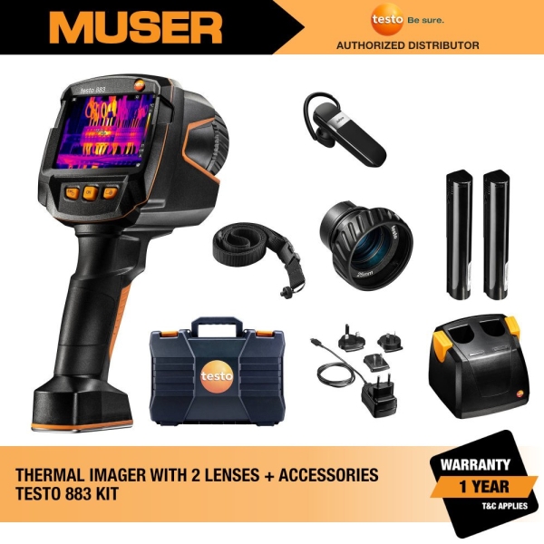 Testo 883 Kit Thermal Imager with 2 Lenses & Accessories | Testo by Muser Thermal Imager Testo Kuala Lumpur (KL), Malaysia, Selangor, Sunway Velocity Supplier, Suppliers, Supply, Supplies | Muser Apac Sdn Bhd