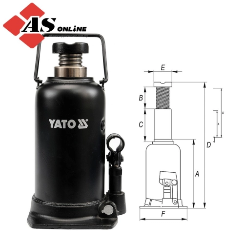 YATO Hydraulic Bottle Jack 20T / Model: YT-1707 