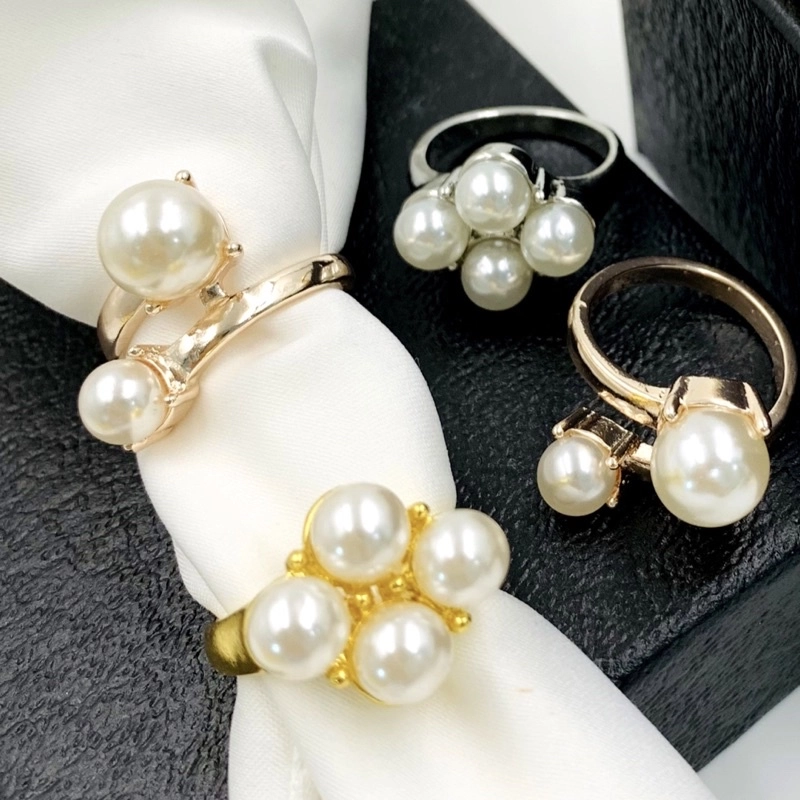 Elegant Brooch Kerongsang Cincin Tudung Bawal Mutiara Brooch Ring Pearl Scarf Buckle R3161