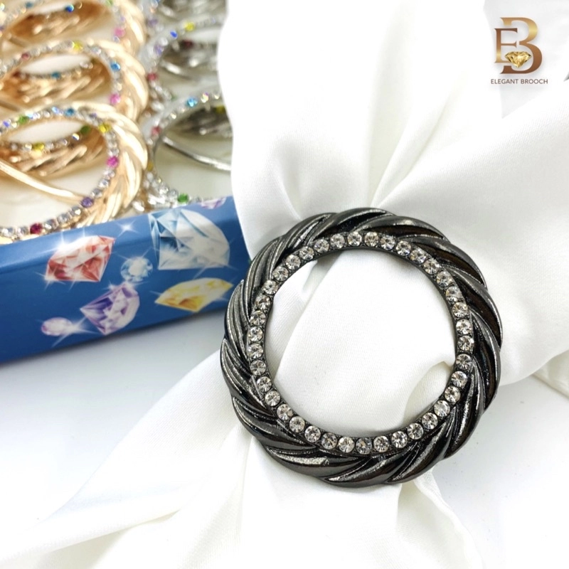 Elegant Brooch Korea Cincin Tudung Bawal Ring Tudung Scarf Buckle