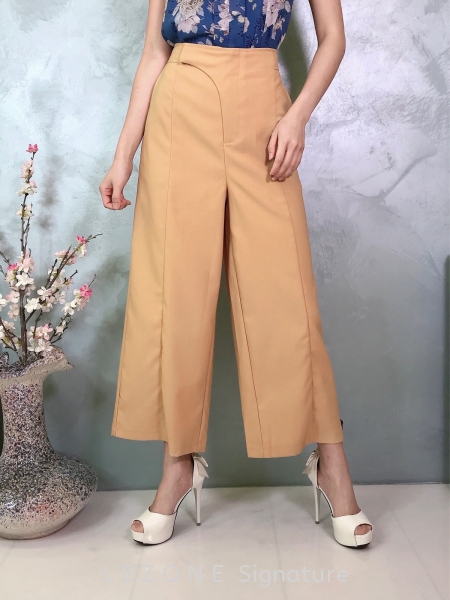 769226 Plus Size Overlap Front Zip Long Culottes Plus Size Pant / Skirt BOTTOM Selangor, Kuala Lumpur (KL), Malaysia, Serdang, Puchong  | LE ZONE Signature