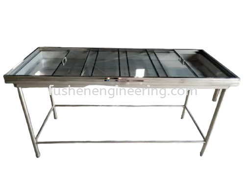 FUSHEN Stainless Steel Table with Cover