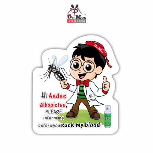 Mosquito Educational Fridge Magnet_AEDES ALBOPICTUS