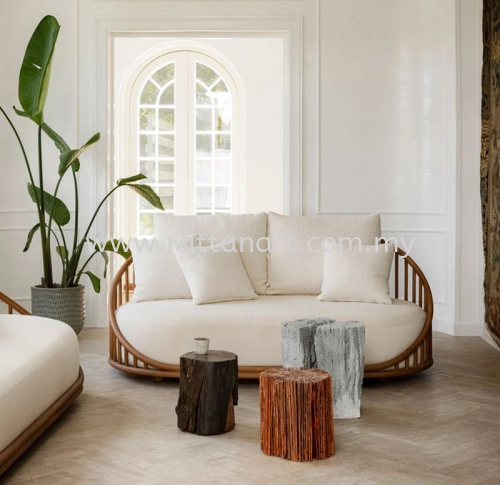 VANILA WOODEN SOFA