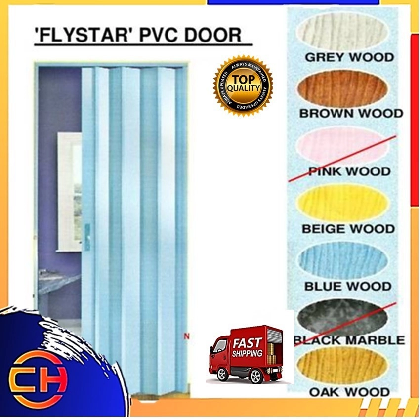 FLYSTAR PVC FOLDING DOOR HEAVY DUTY 31" X 82"