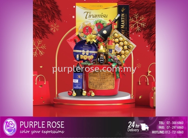 Christmas Hamper Set-08(Malaysia) Christmas (Malaysia) Johor Bahru (JB), Malaysia, Singapore Supply, Supplier, Delivery | Purple Rose Florist & Gifts