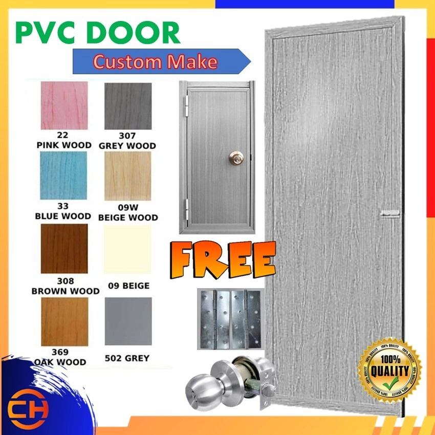 PRE-ORDER) (CUSTOMISE SIZE) PVC DOOR /TOILET DOOR /PINTU PVC TEBAL /PINTU  TANDAS TEBAL DOOR/FRAME Kuala Lumpur (KL), Malaysia, Selangor, Sentul  Construction Materials, Industrial Supplies | CHENG HUAT HARDWARE (SENTUL)  SDN BHD