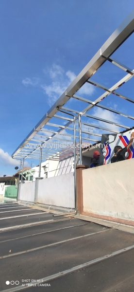  Stainless steel ACP Awning Johor Bahru (JB), Gelang Patah, Malaysia, Taman Pelangi Service, Contractor | Yijia Iron Steel Engineering Sdn Bhd