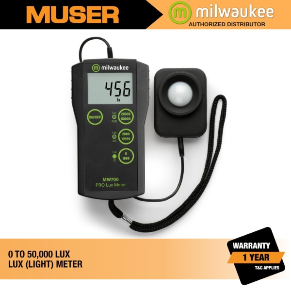 MW700 PRO Lux (Light) Meter | Milwaukee by Muser Lux Meter Milwaukee Kuala Lumpur (KL), Malaysia, Selangor, Sunway Velocity Supplier, Suppliers, Supply, Supplies | Muser Apac Sdn Bhd