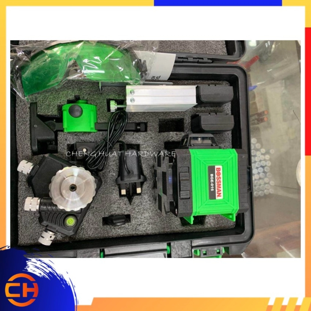 BOSSMAN ECO-SERIES BGE-012 / BGE012 12 Line (3D) Green Laser Level Machine