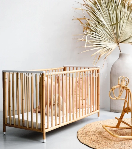 RATTAN BABY CRIB