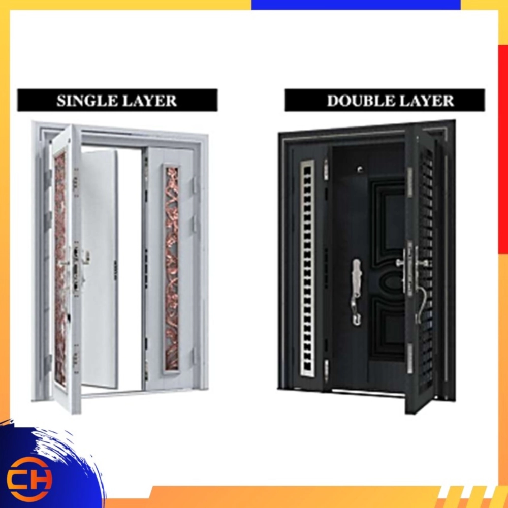 TOP SECURITY DOOR ALLOY SINGLE LAYER PREMIUM P4 [5' X 7.5']