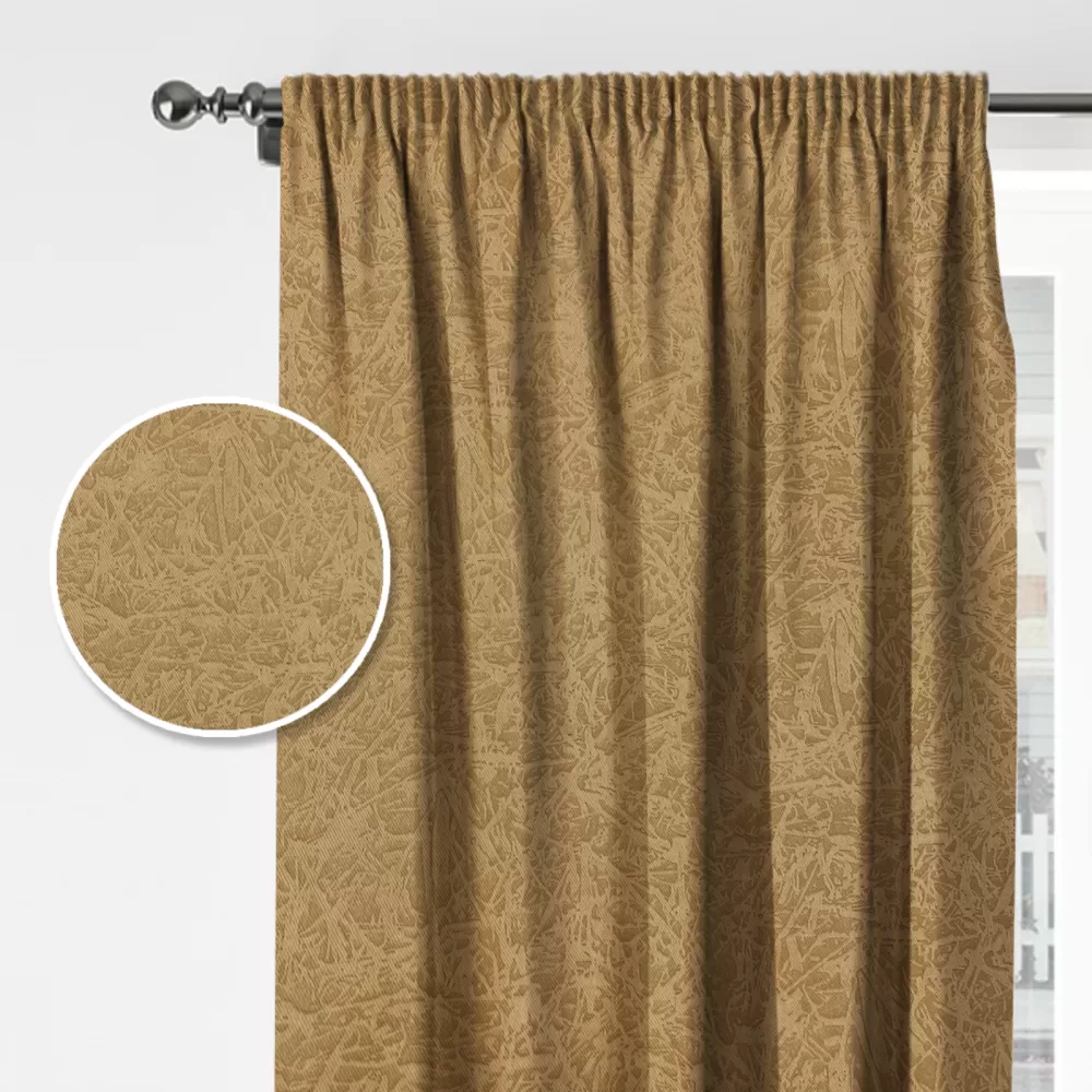  2 Panel Ready Made Blackout Curtain (French Pleat) Abstract Design