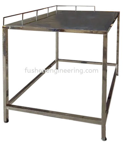 FUSHEN Stainless Steel Table with Top Side Rod