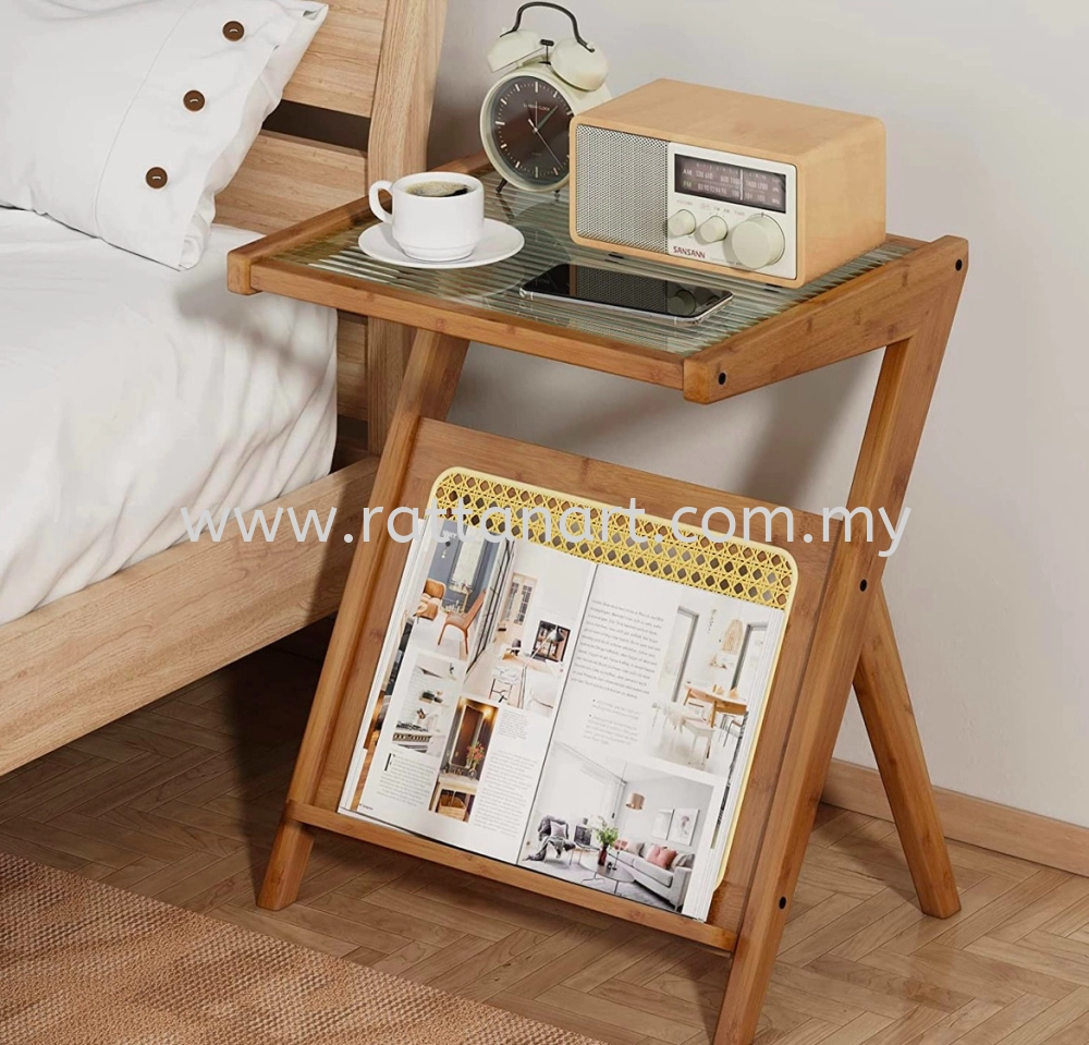 WOODEN SIDE TABLE FOR SOFA COUCH  BED