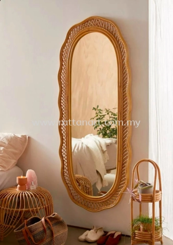 RATTAN ARC MIRROR