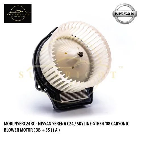 MOBLNSERC24RC - NISSAN SERENA C24 / SKYLINE GTR34 '08 CARSONIC BLOWER MOTOR ( 3B + 3S ) ( A )