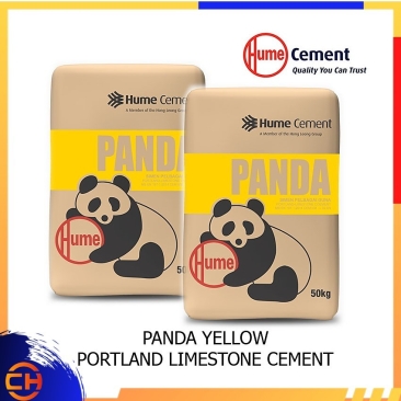 CEMENT PANDA YELLOW- PORTLAND LIMESTONE CEMENT ( 50KG PER BAG )