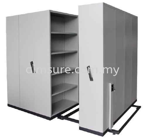 4 Double Bay Deep Handpush Mobile Compactors With Lock Office Filing ...