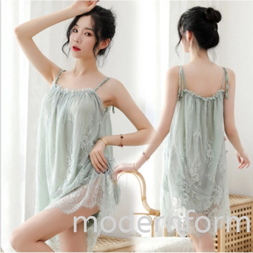 Modernform Sexy Lingerine Plus Size Adjustable Straps Lace Sling Night Dress P0755 (C81#)