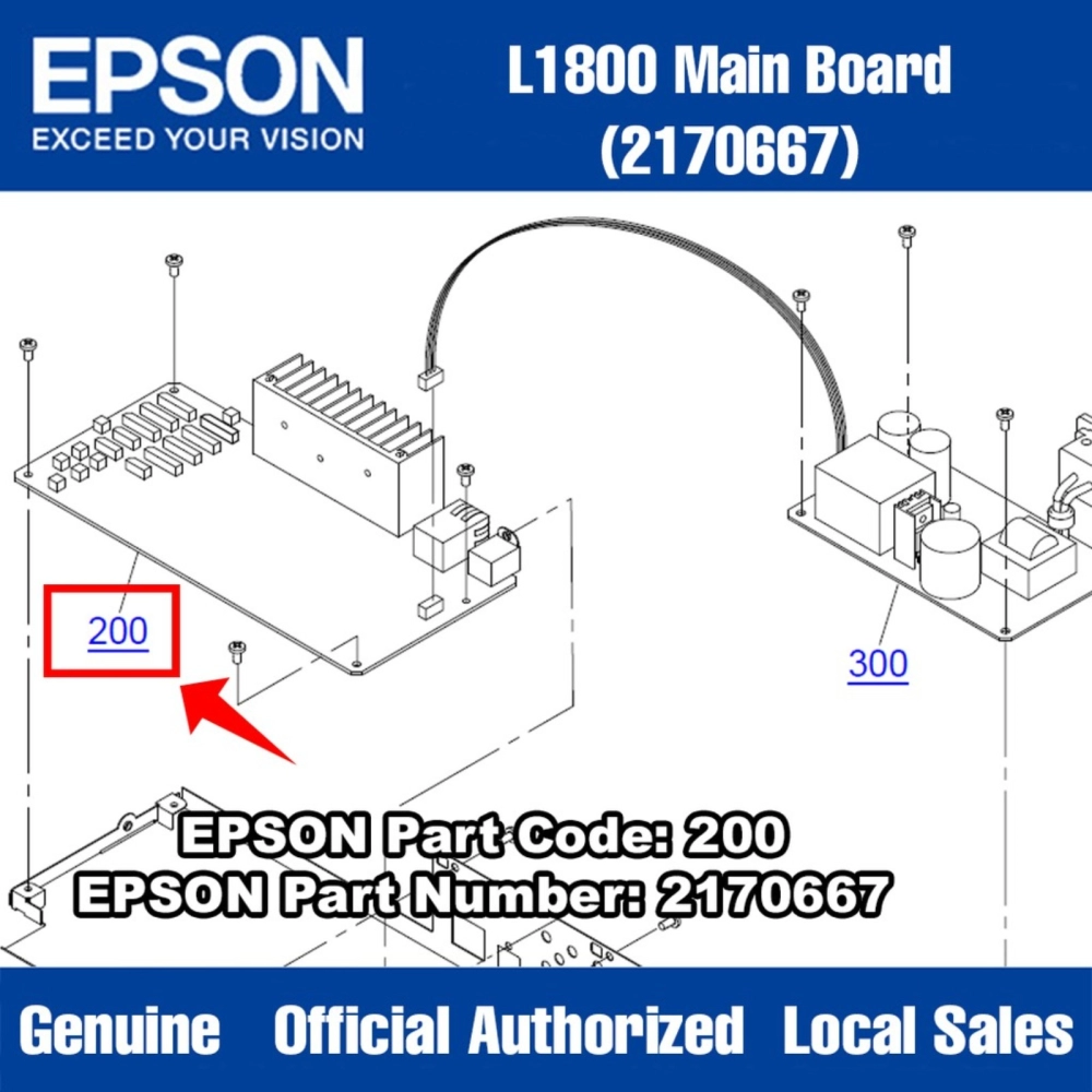 2170667 EPSON MainBoard Main Board MotherBoard for Epson L1800 Printer