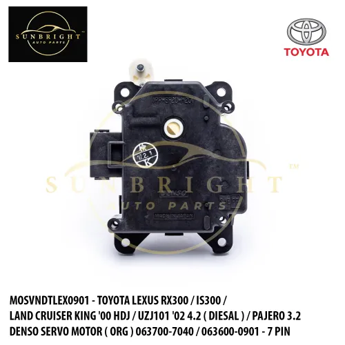 MOSVNDTLEX0901 - TOYOTA LEXUS RX300 / IS300 / LAND CRUISER KING '00 HDJ / UZJ101 '02 4.2 ( DIESAL ) / PAJERO 3.2 DENSO SERVO MOTOR ( ORG ) 063700-7040 / 063600-0901 - 7 PIN