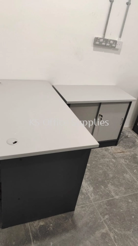 4ft Table & Side Cabinet