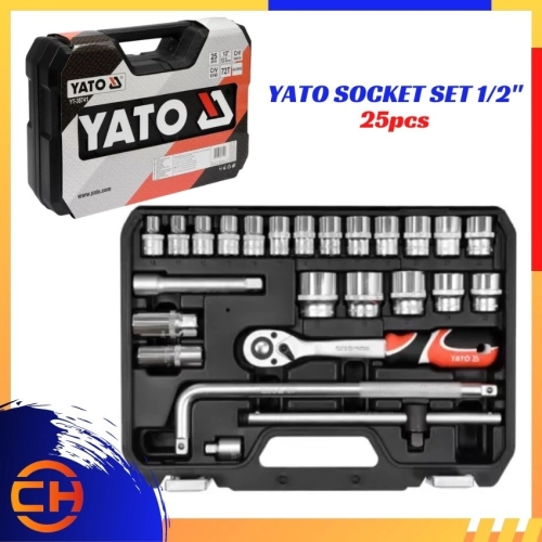 YATO YT-38741 / YT 38741 / YT38741 1/2" 25pcs Socket Wrench Set