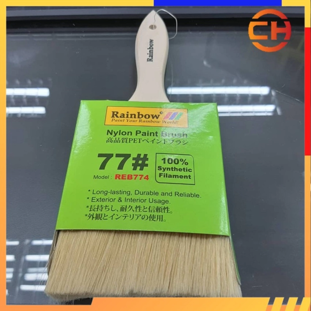 100% HALAL NYLON Rainbow Nylon Paint Brush 77#