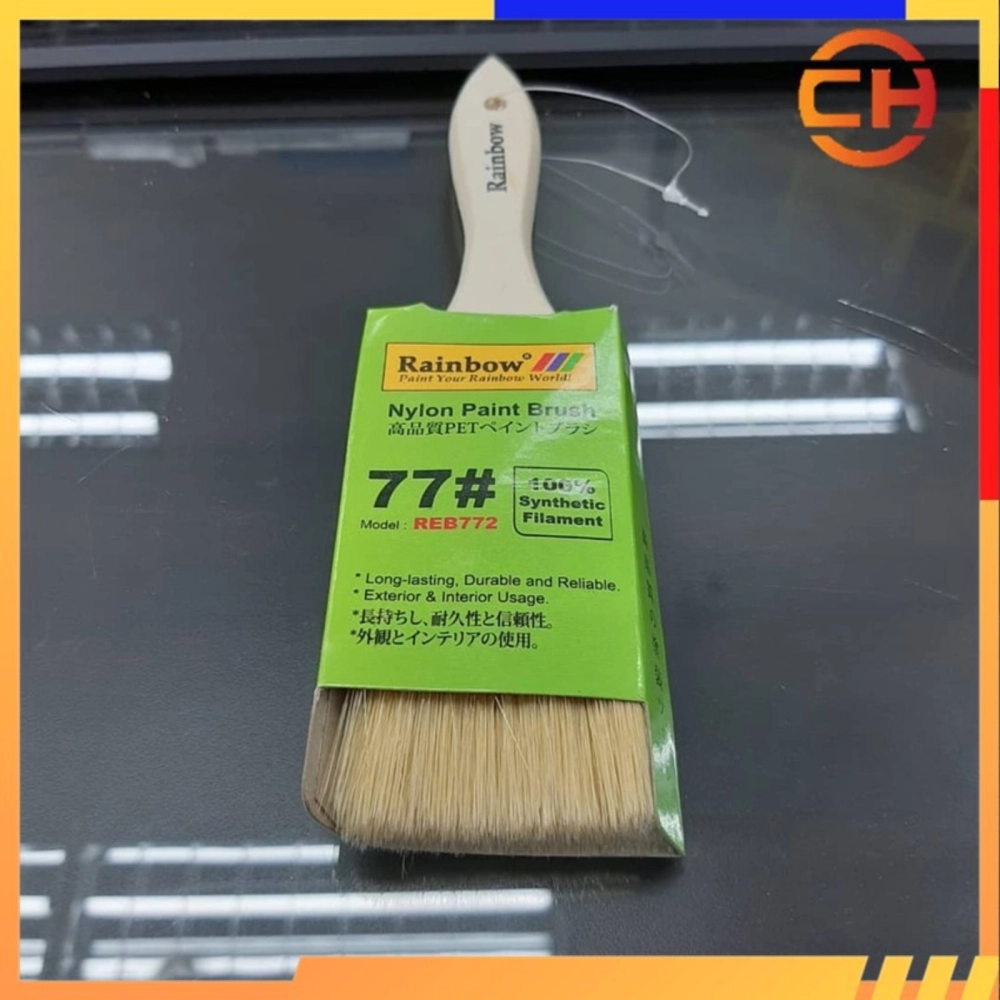 100% HALAL NYLON Rainbow Nylon Paint Brush 77#