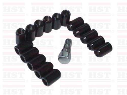 M12x1.5 WHEEL NUT ALAN KEY BLACK 16 PCS WITH 1 SPANER (WN-M1010ABLACK)