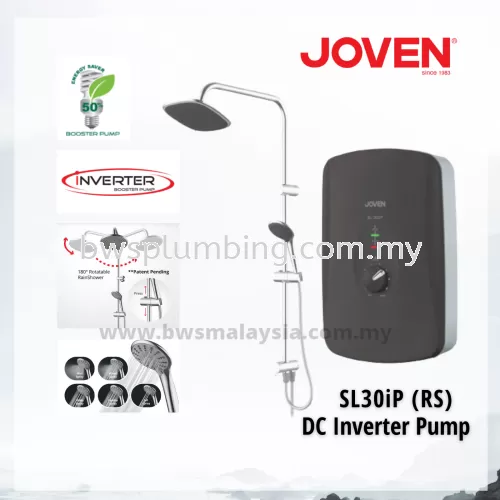 JOVEN Instant Water Heater SL30iP (RS) With Rain Shower | Inverter DC Pump