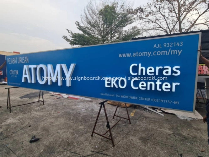 ATOMY - 3D LED Box Up Frontlit Signboard at Eko Cheras