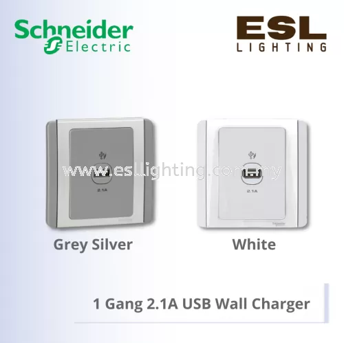 SCHNEIDER NEO SERIES USB WALL SOCKETS CHARGER 1 GANG 2.1A USB E3031USB_WW_G11 E3031USB_GS_G11