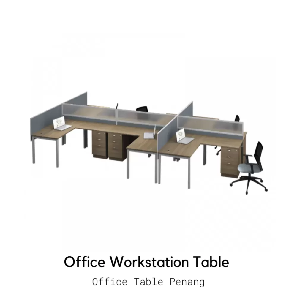 Office Workstation Table for 6 Person & More | Office Table Penang