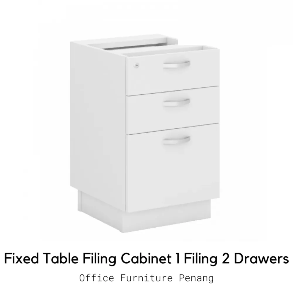 H Series Fixed Table Filing Cabinet 1 Filing 2 Drawers | Office ...
