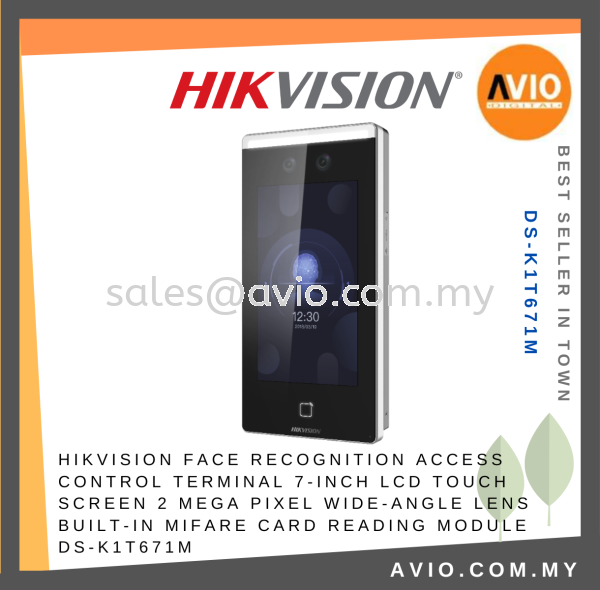 Hikvision IP65 Weatherproof Door Access Control Terminal Face Recognition MF Mifare Card 7In LCD Touch Screen DS-K1T671M DOOR ACCESS CONTROL HIKVISION Johor Bahru (JB), Kempas, Johor Jaya Supplier, Suppliers, Supply, Supplies | Avio Digital