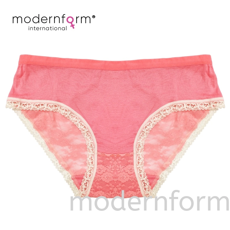 Modernform Panties Plain with Lace Flower Design Underwear 3pc/pack (M1069)